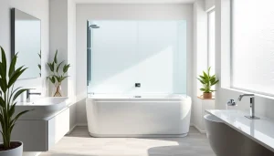 Genießen Sie die moderne sonni Duschkabine in einem eleganten Badezimmerdesign.