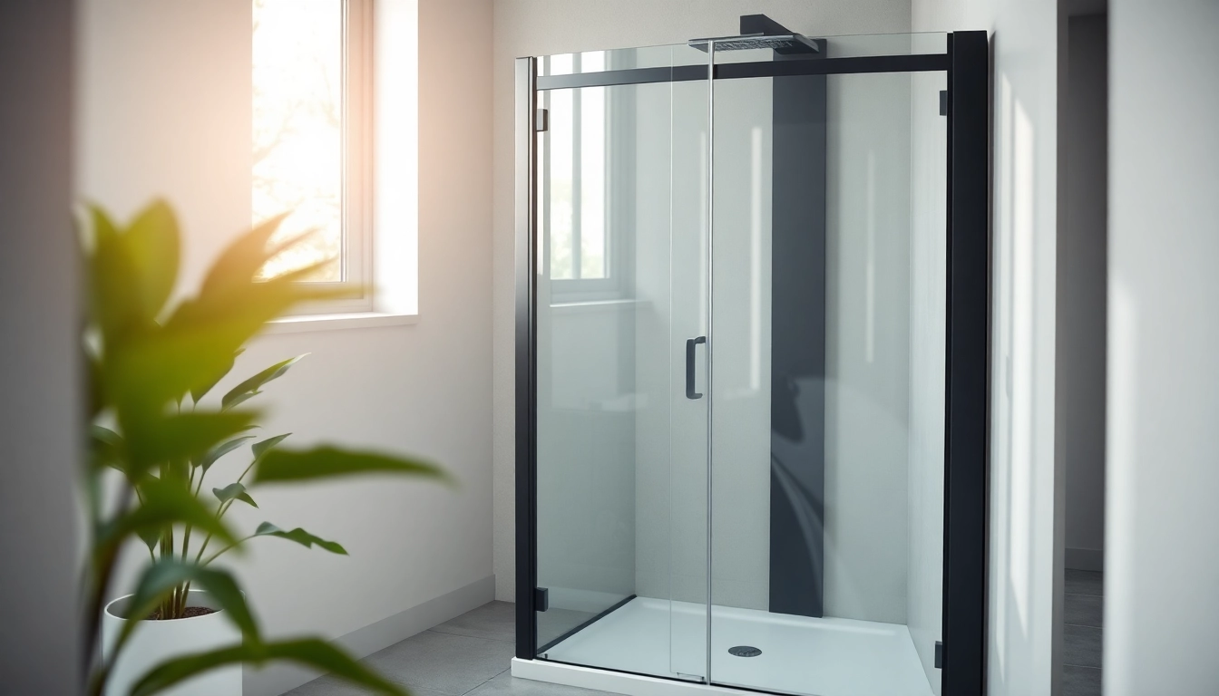 Installer la paroi de douche 150x200 avec un design moderne dans un décor contemporain.