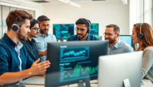 Utilize managed it support services with a professional IT team collaborating in a modern office.