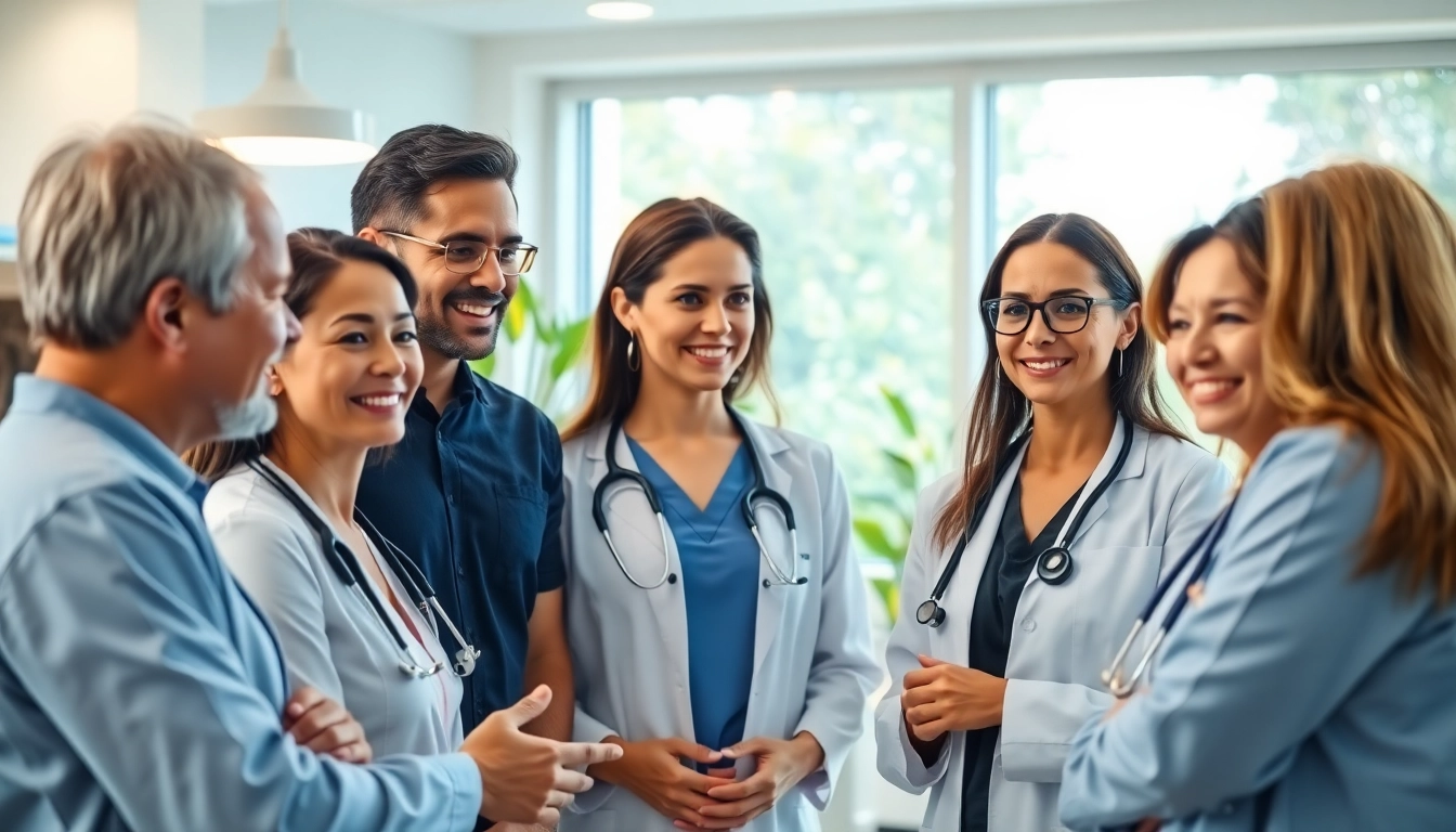 Promoting Health through a collaborative healthcare team in a modern clinic environment.