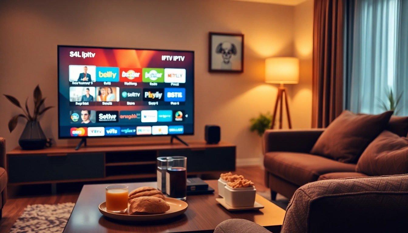Watch iron iptv channels on a modern living room setup with cozy ambiance.