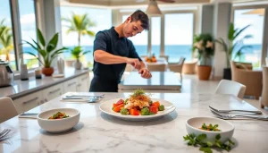 Experience exquisite culinary delights with Sint Maarten private chef crafting gourmet meals.