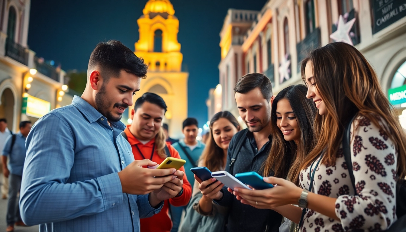 Explore the best sports betting sites Mexico with vibrant interaction in a bustling city setting.