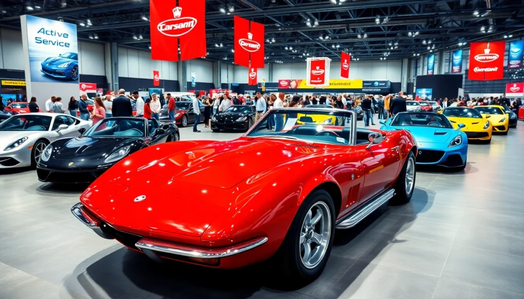 Experience the excitement of Auto Cars Show with vibrant vehicles and enthusiastic crowds.