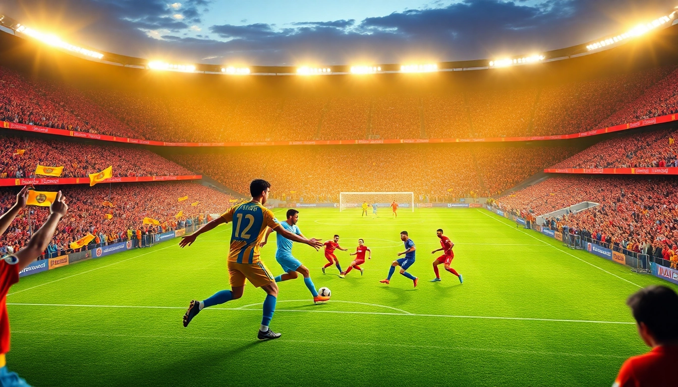 해외축구중계가 생생하게 담긴 경기장에서 선수들이 경쟁하고 있습니다.