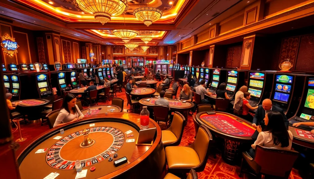 Experience thrilling gambling excitement at Hi88's premier casino gaming floor.