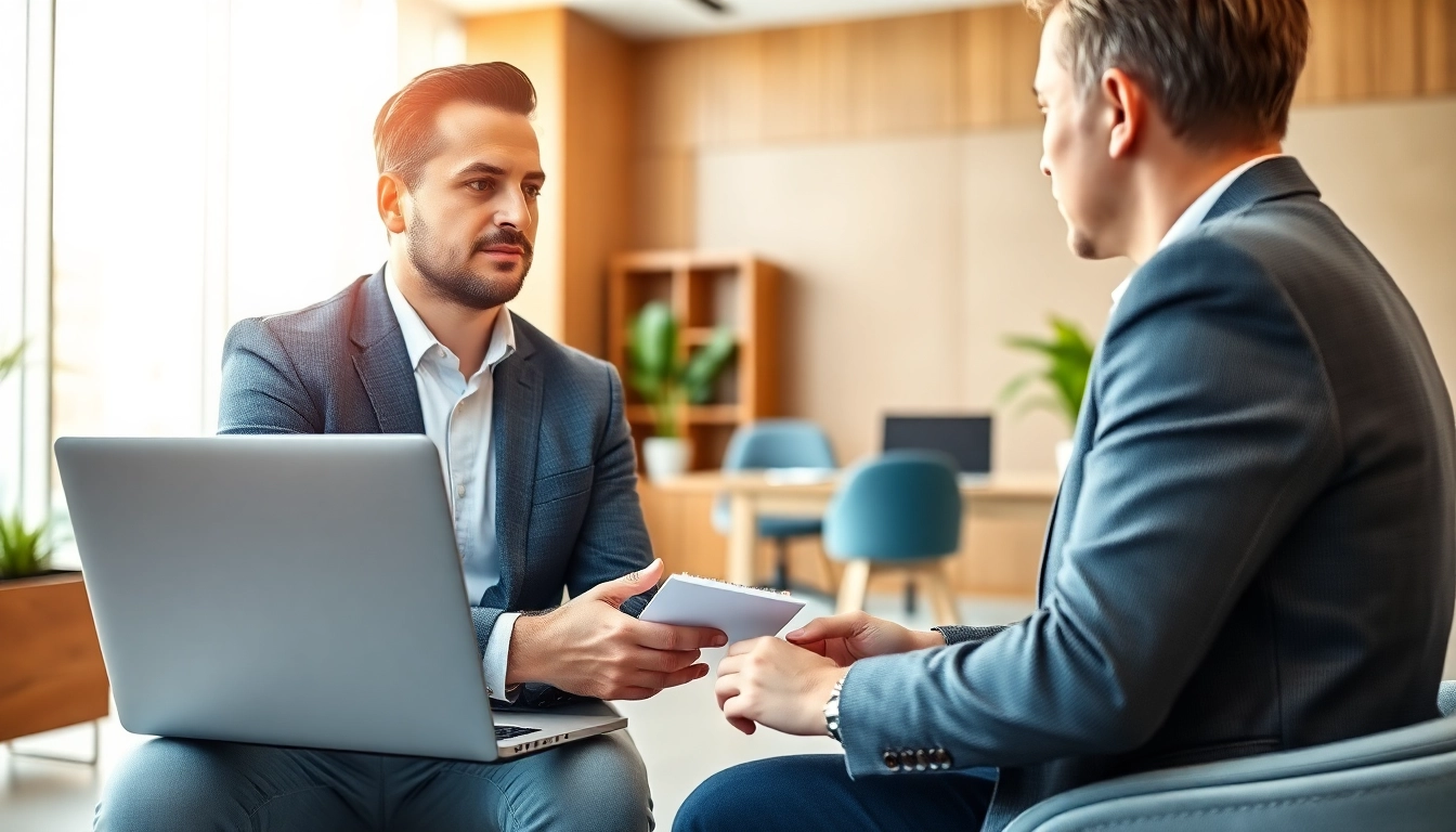 신용카드 현금화 방법을 상담하는 전문가와 고객의 대화 장면