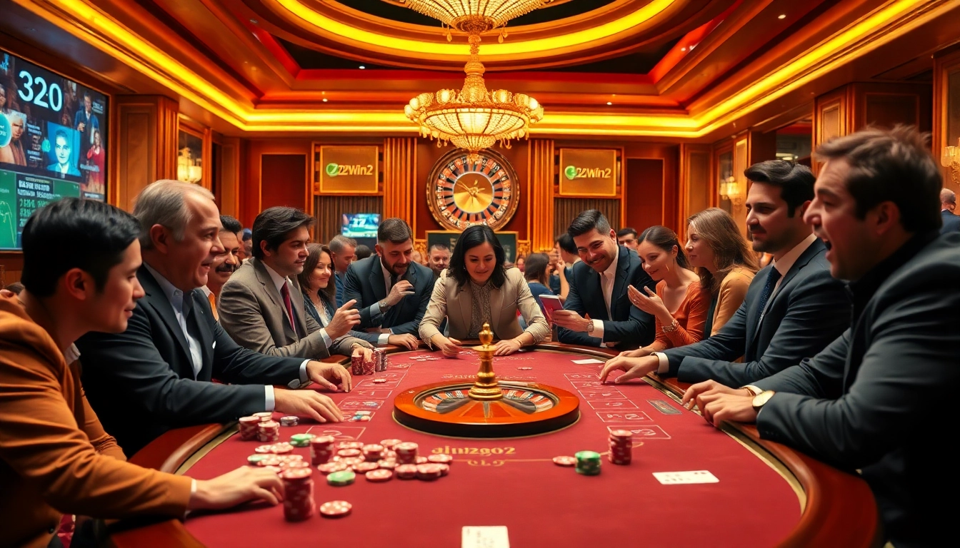 Experience exhilarating moments at 32win2 with vibrant poker games under luxurious lighting.