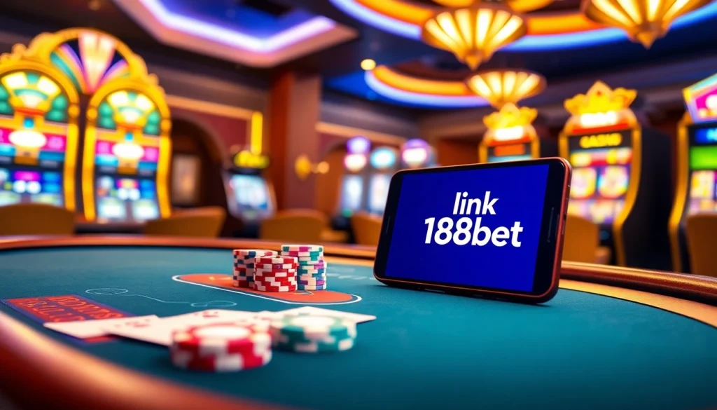 Experience excitement at a casino with the link 188bet vibrant gaming tables and engaging slots.