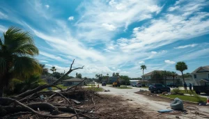 Highlighting the extensive Florida Hurricane Damage in a coastal town, depicting recovery efforts and resilience.