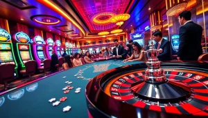Experience high-stakes gaming at Trang Chủ THABET, featuring thrilling tables and vibrant slot machines.