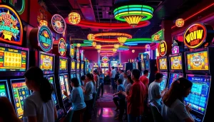 Experience the thrill of slot hoki gaming in a lively casino atmosphere.