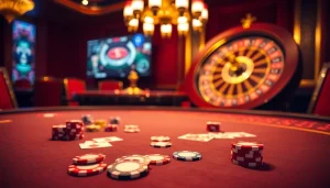 Experience thrilling gameplay with Fun88 link at a professional casino setting.