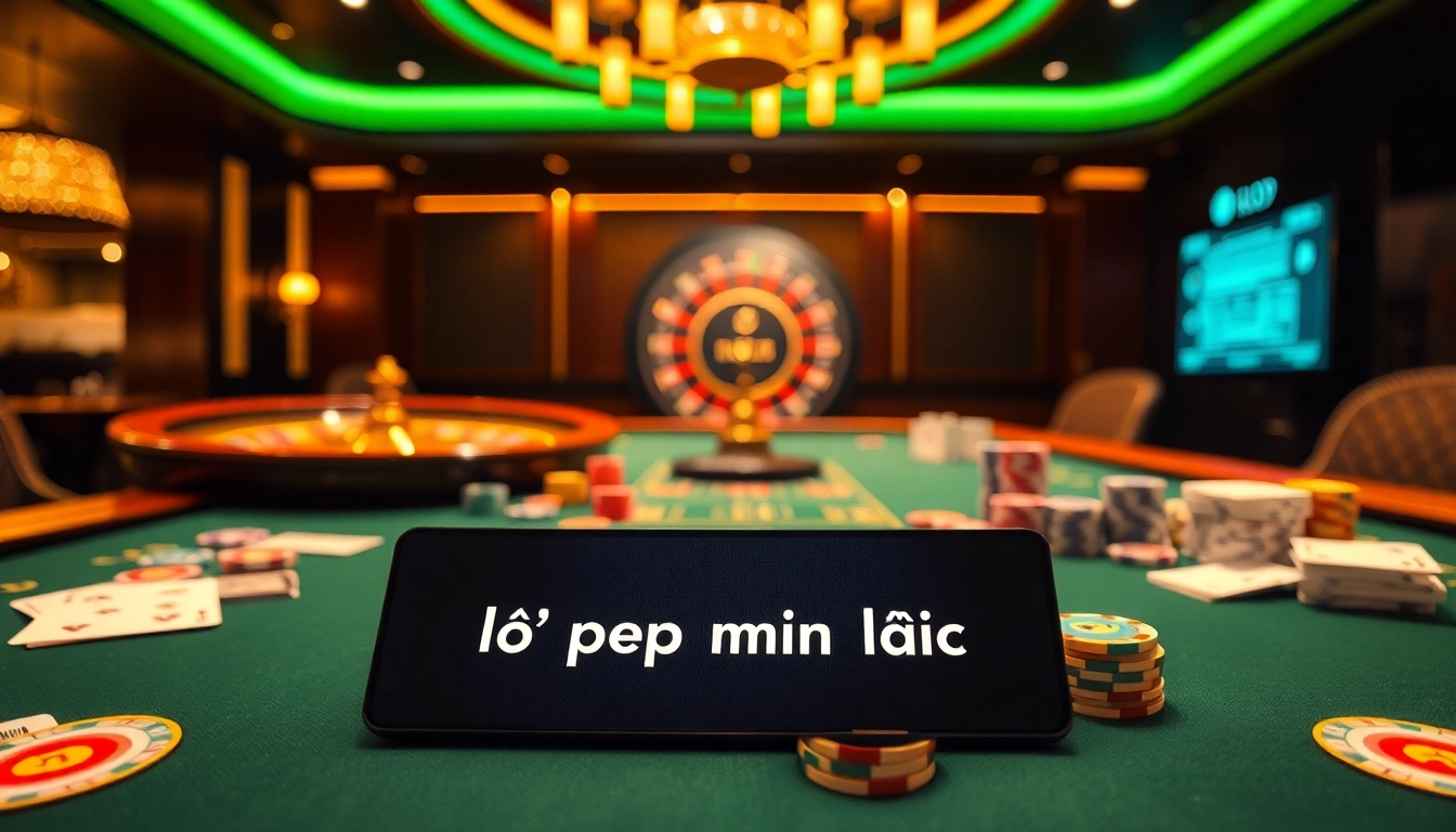 Engaging players experiencing excitement at a luxurious casino table with lô kép miền bắc betting interface.