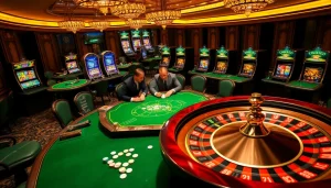 Trải nghiệm cảm giác hồi hộp của LUCK8、LUCKY8 tại một sòng bài sang trọng với máy đánh bạc rực rỡ và trò chơi poker đầy kịch tính.