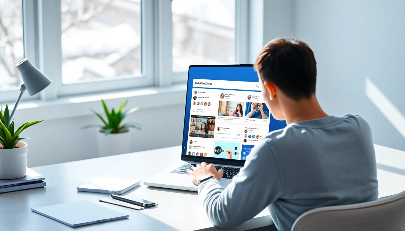 Discover the best OnlyFans finder in 2025 with a modern digital workspace and intuitive search interface.