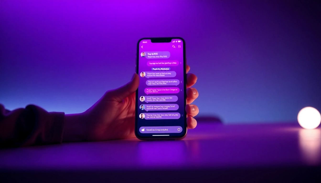 Engage in NSFW AI chat with a modern digital interface showcasing intimate conversations.