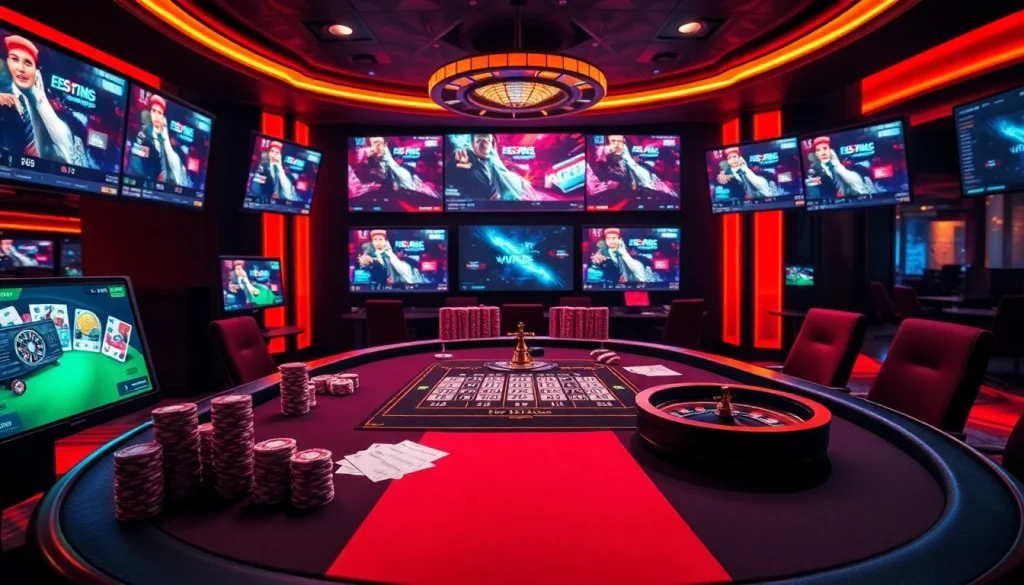 Experience live esports betting excitement with Trực tiếp Esport action in a luxury casino.