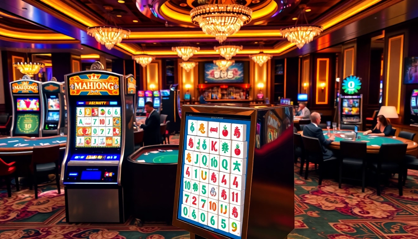 Experience the thrill of mahjong slot demo in a luxurious casino setting.