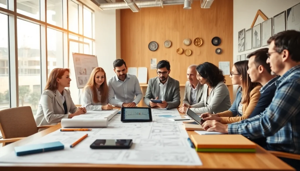 Engaging construction advocacy meeting showcasing industry leaders collaborating effectively.