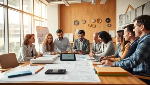 Engaging construction advocacy meeting showcasing industry leaders collaborating effectively.