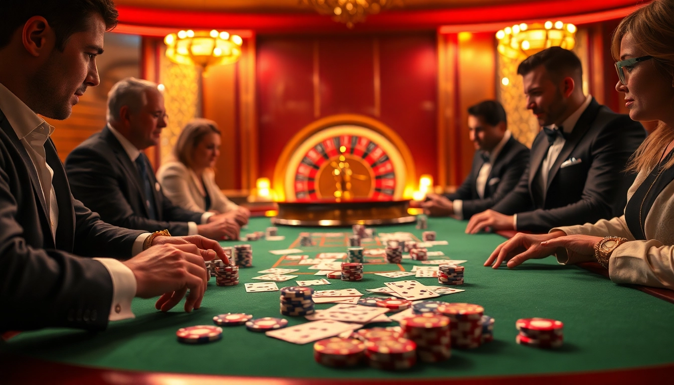 Experience the thrill of gambling at https://xx88.us/ with vibrant casino tables and excited players.