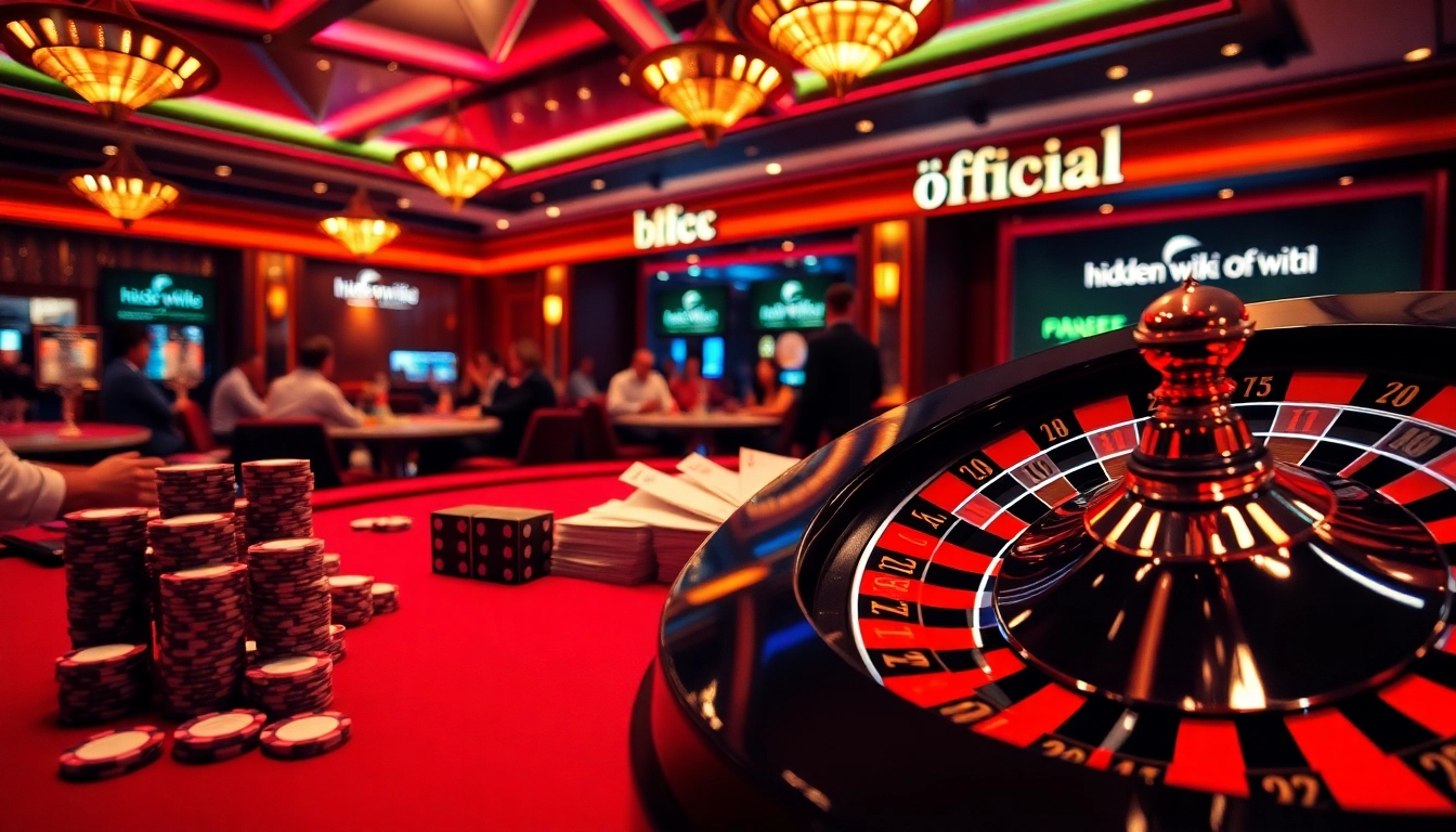 Engage with the hidden wiki official at an exciting casino table featuring poker and roulette.