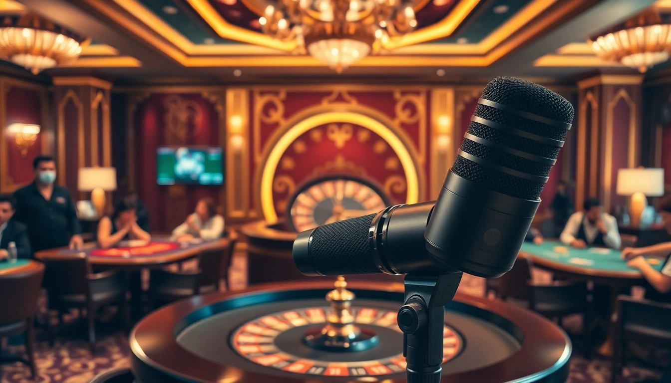 Experience the thrill of gambling with MV88 microphone capturing live casino action.