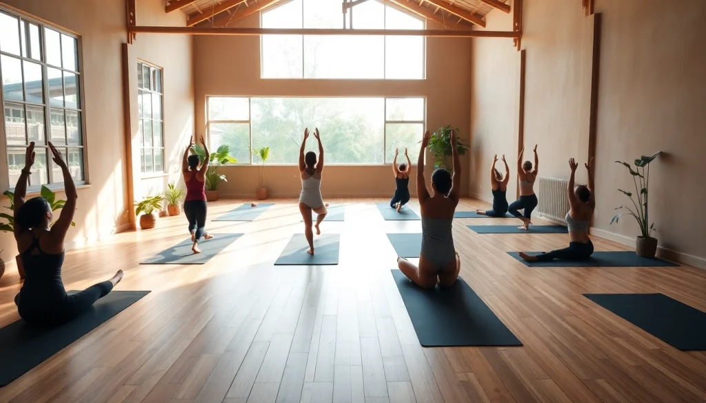 ホットヨガ おすすめ 穏やかなヨガスタジオ、多様な参加者と自然光