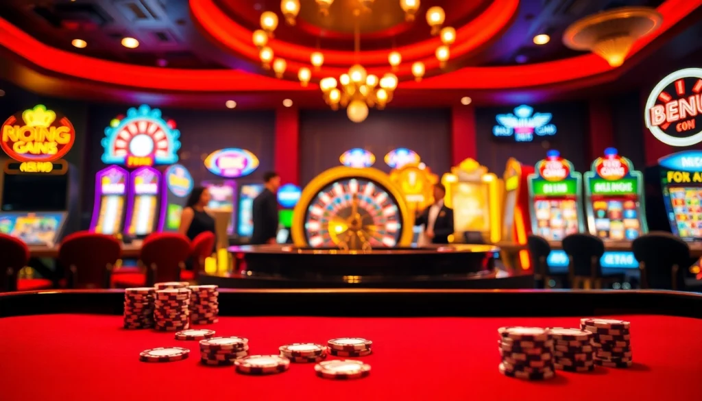 Découvrez l'excitation du casino en ligne France avec une atmosphère de jeu en ligne dynamique.