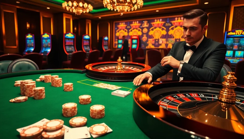 Vivez l'excitation du casino en ligne France avec des tables de poker luxueuses et des interfaces de jeu dynamiques.