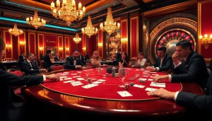 Vivez l'excitation du casino en ligne argent réel France avec une partie de poker luxueuse en action.
