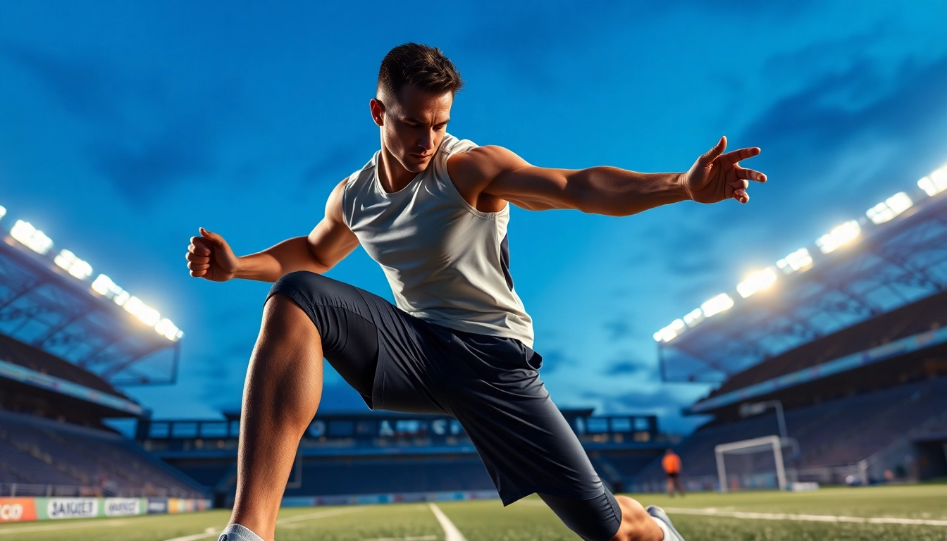 Aktiver Sportler zeigt herausragende Fähigkeiten in der phantom athletics Ausrüstung.