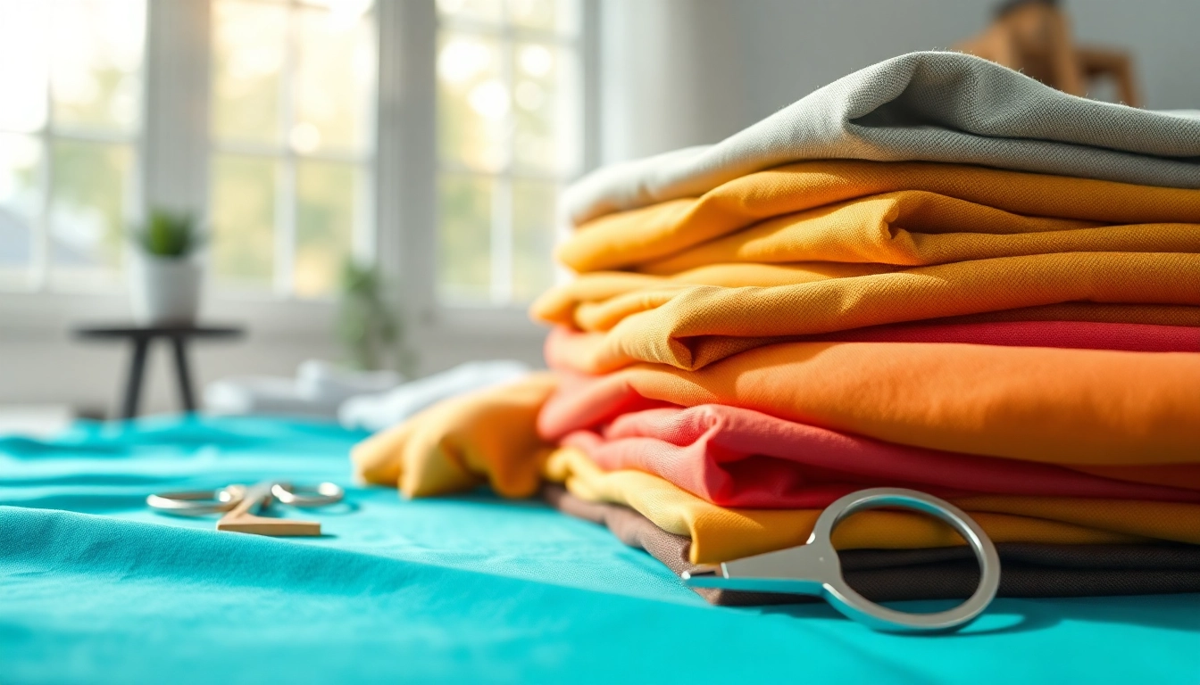 Katoen uni van goedkope katoen in diverse kleuren op een uitnodigende manier gepresenteerd.