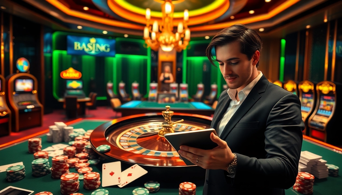 Participez à une action palpitante au meilleur casino en ligne avec des cartes vibrantes et une roulette.