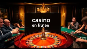 Vivez l'excitation des enjeux élevés dans un casino en ligne France avec une roulette élégante et des jetons de pari.